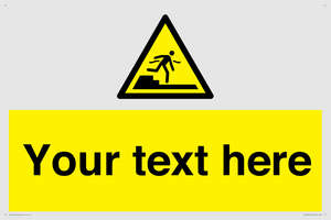 Custom warning Submerged step or steps